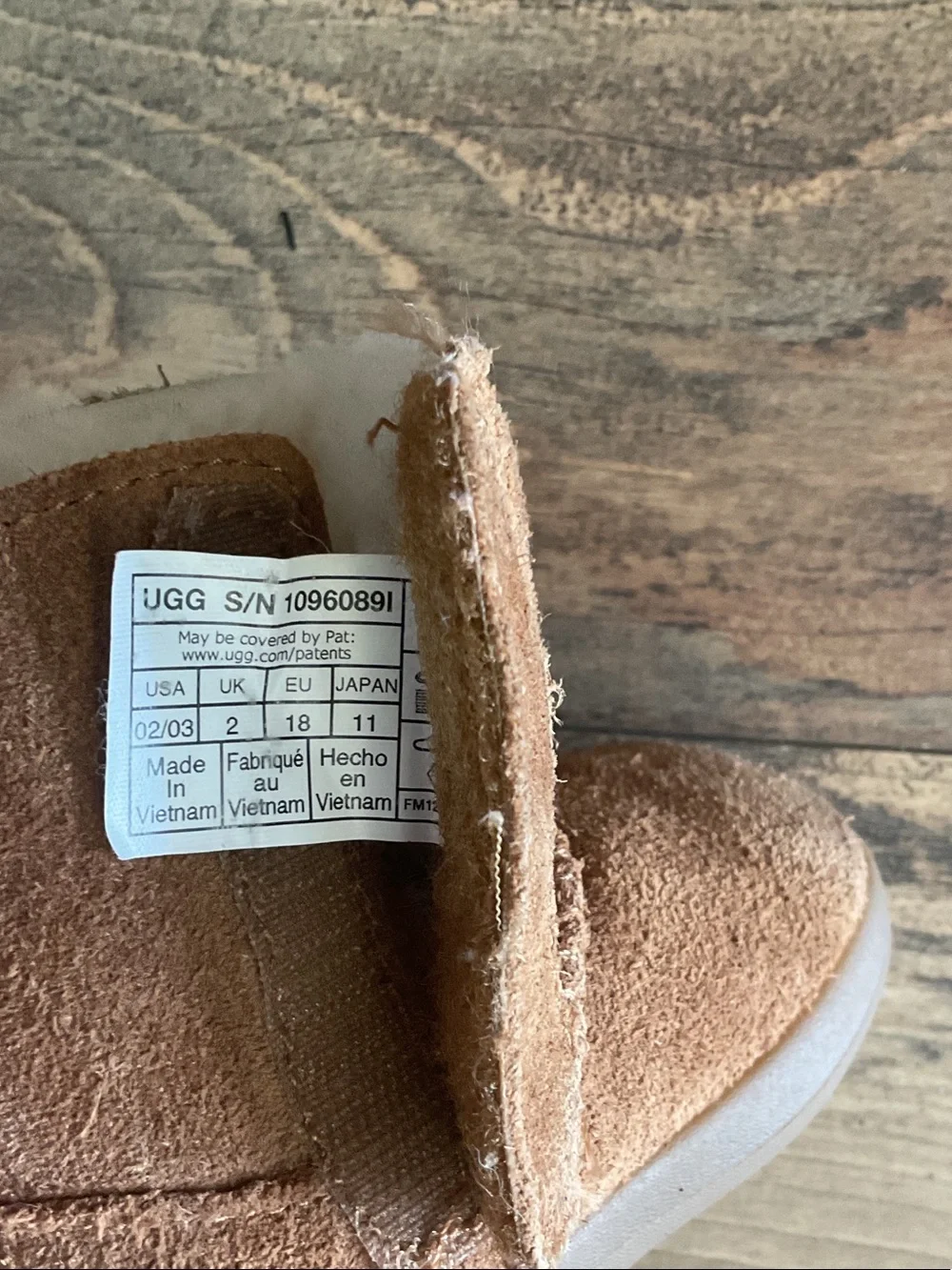UGG Toddlers' Keelan Suede Shearling Sheepskin Boots 10960891